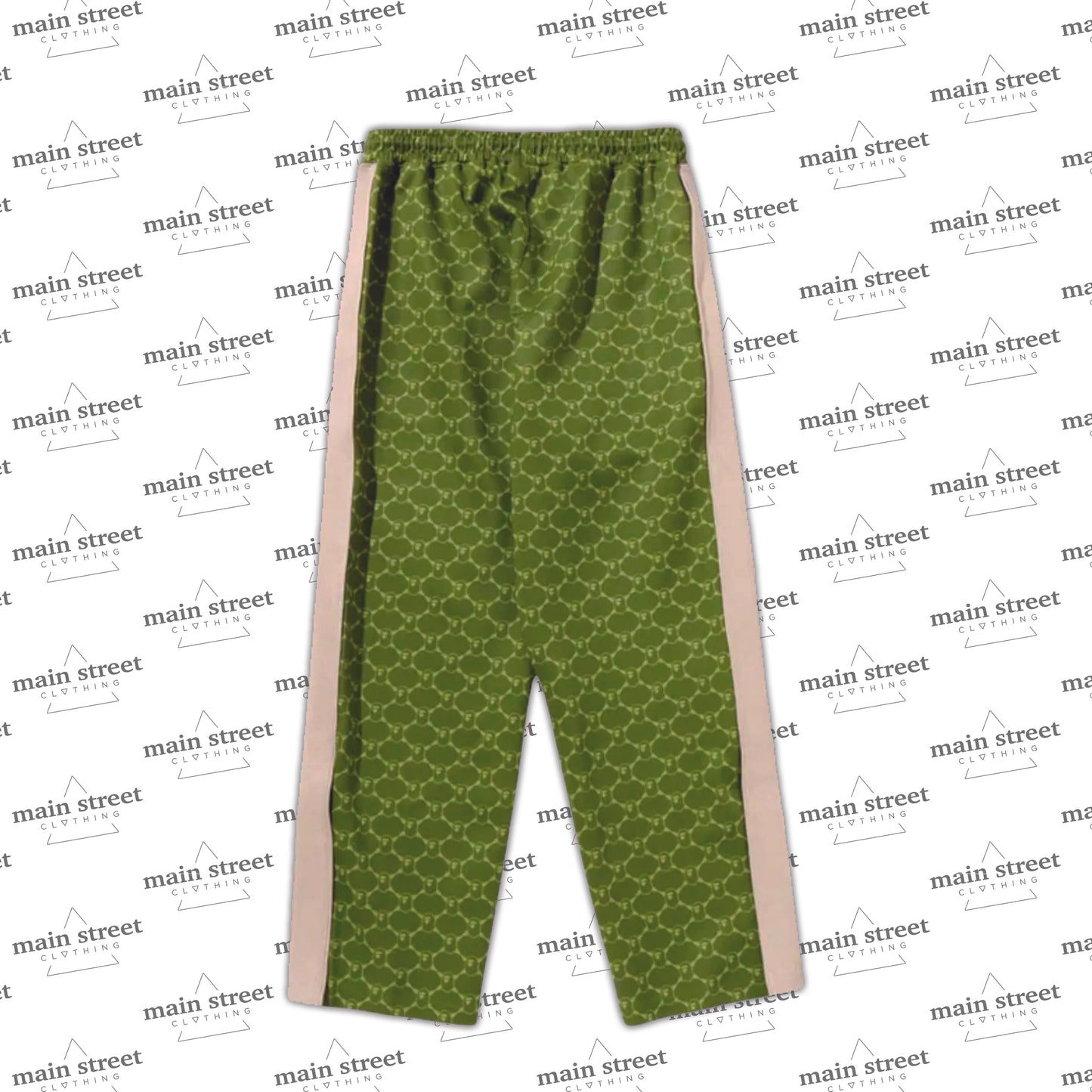 BAPE College Monogram Pant Olive