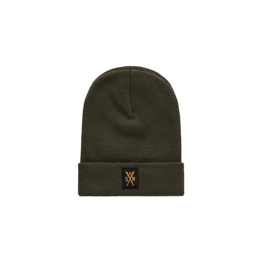 "RETROFUTURE BASIC" Beanie Military Green